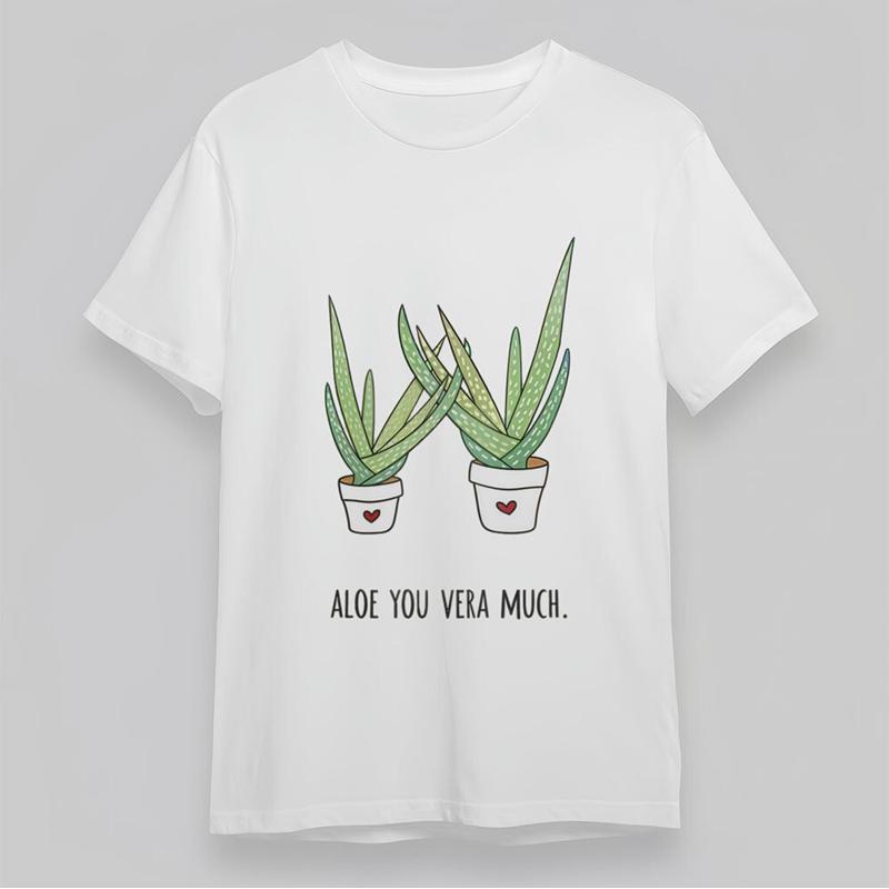 Men'S Round Neck T Shirt Aloe  - Aloe Vera Pot recensie en prijs