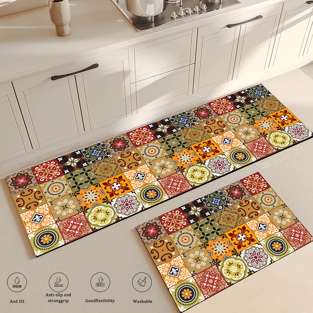 Flower Long Large Kitchen Mat  - Maranta Prayer Plant recensie en prijs