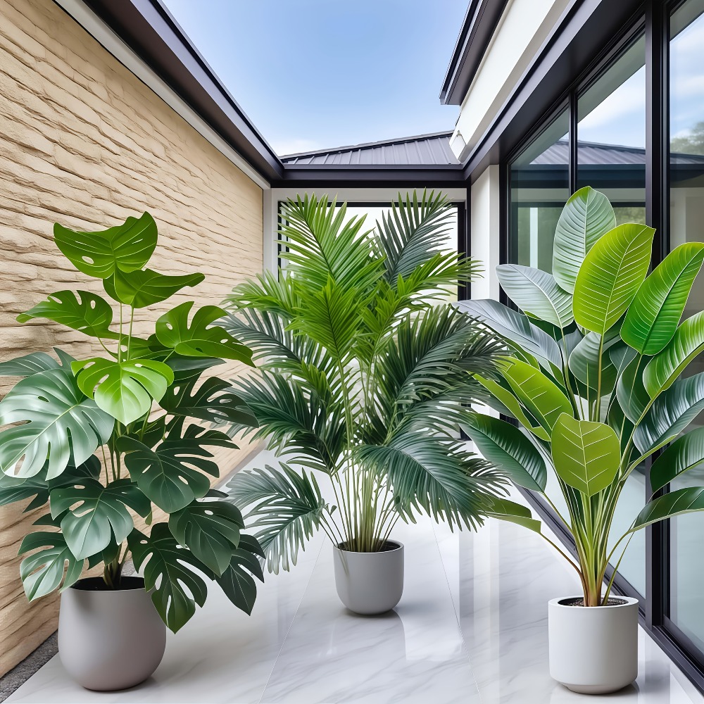 3pcs Large Artificial Areca Pa - Dracaena Marginata recensie en prijs