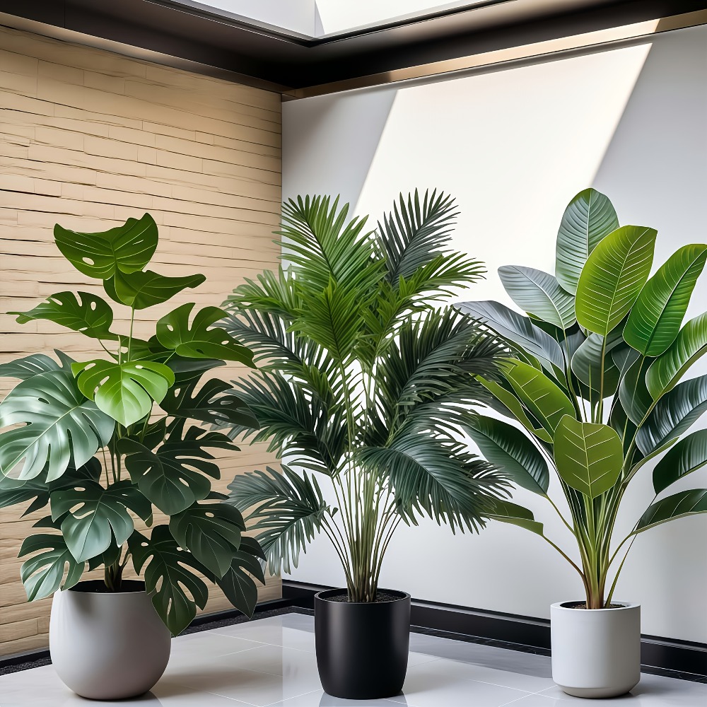 3pcs Large Artificial Areca Pa - Dracaena Marginata recensie en prijs