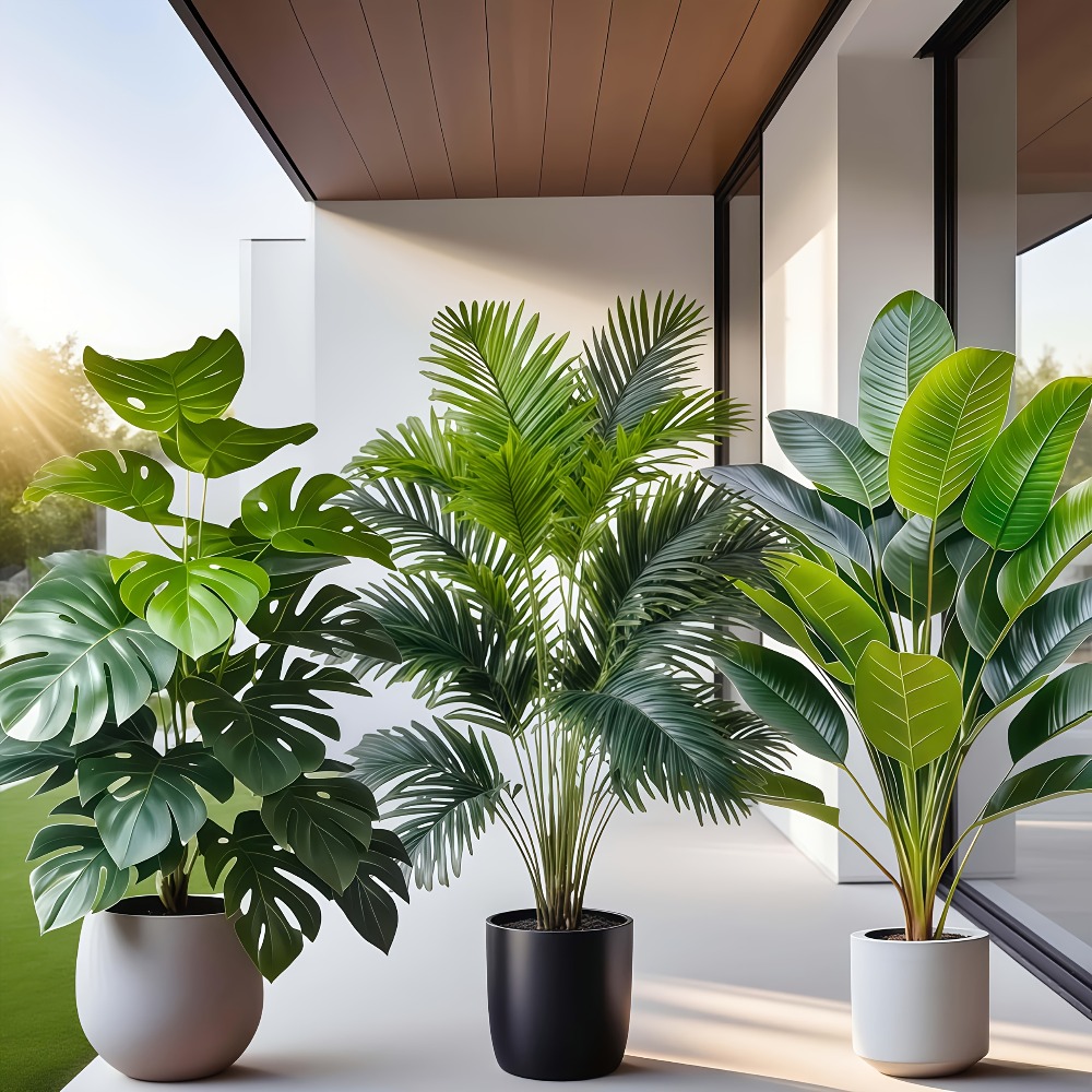 3pcs Large Artificial Areca Pa - Dracaena Marginata recensie en prijs