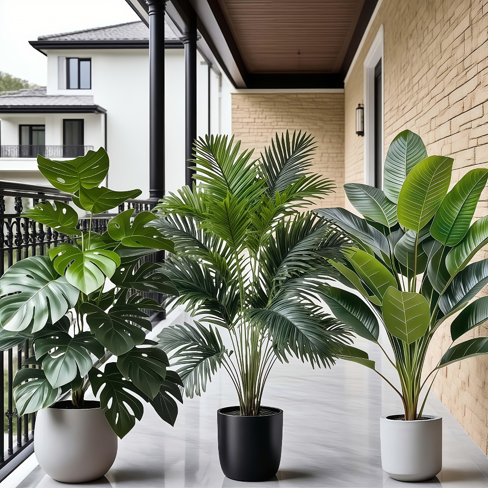 3pcs Large Artificial Areca Pa - Dracaena Marginata recensie en prijs