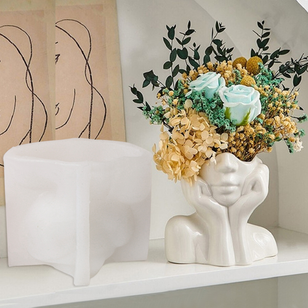 Abstract Face Planter Pot Sili - Echeveria Succulent recensie en prijs