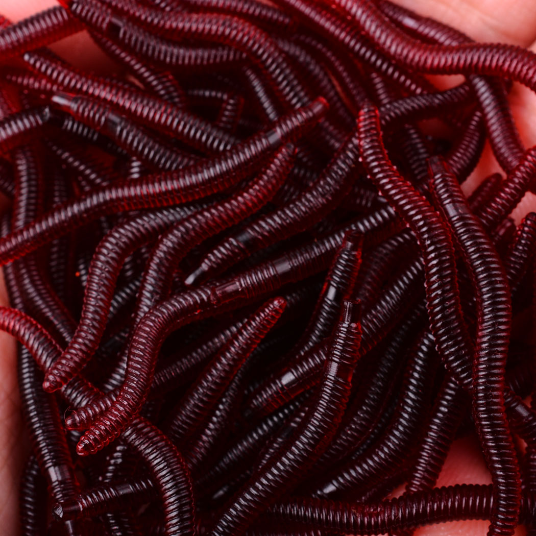 50pcs Lifelike Red Worm Soft L - Aglaonema Red recensie en prijs