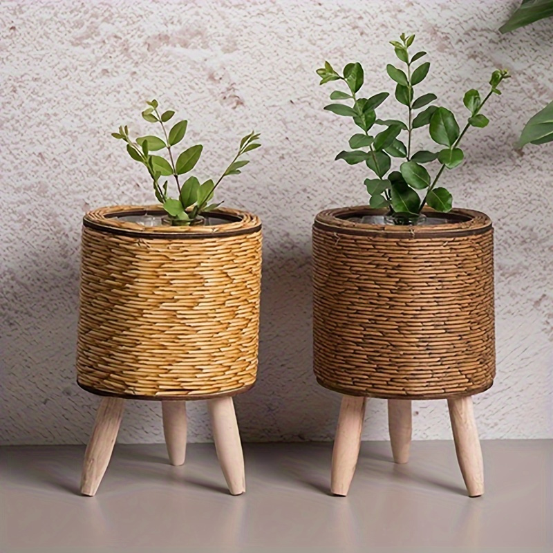 Charming Rustic Rattan Planter - Pilea Peperomioides recensie en prijs