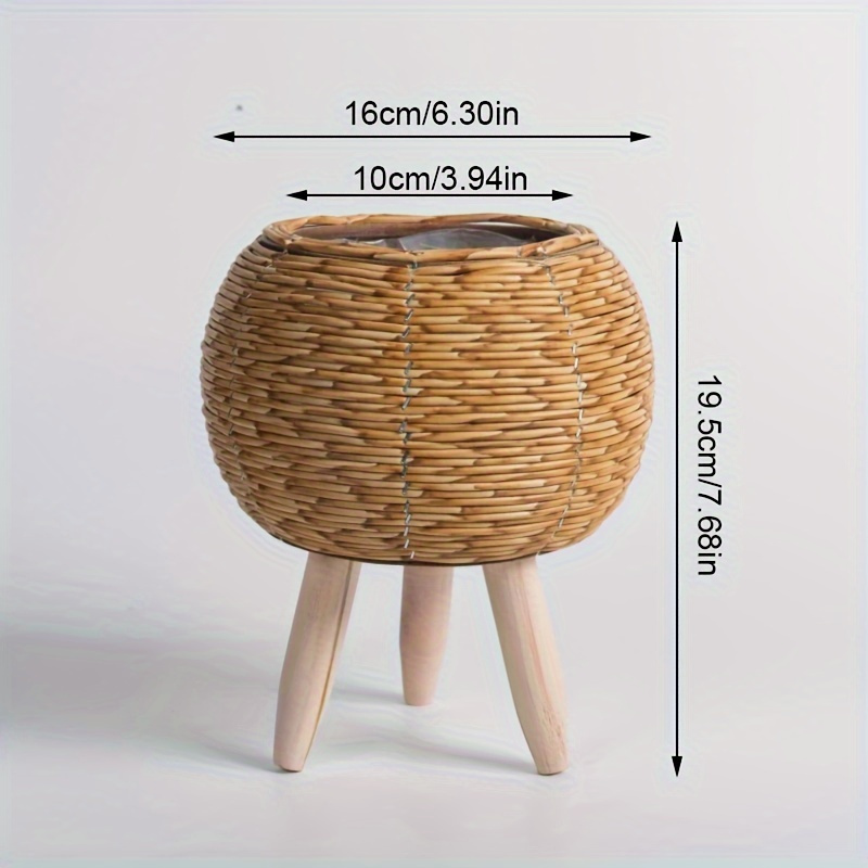 Charming Rustic Rattan Planter - Pilea Peperomioides recensie en prijs
