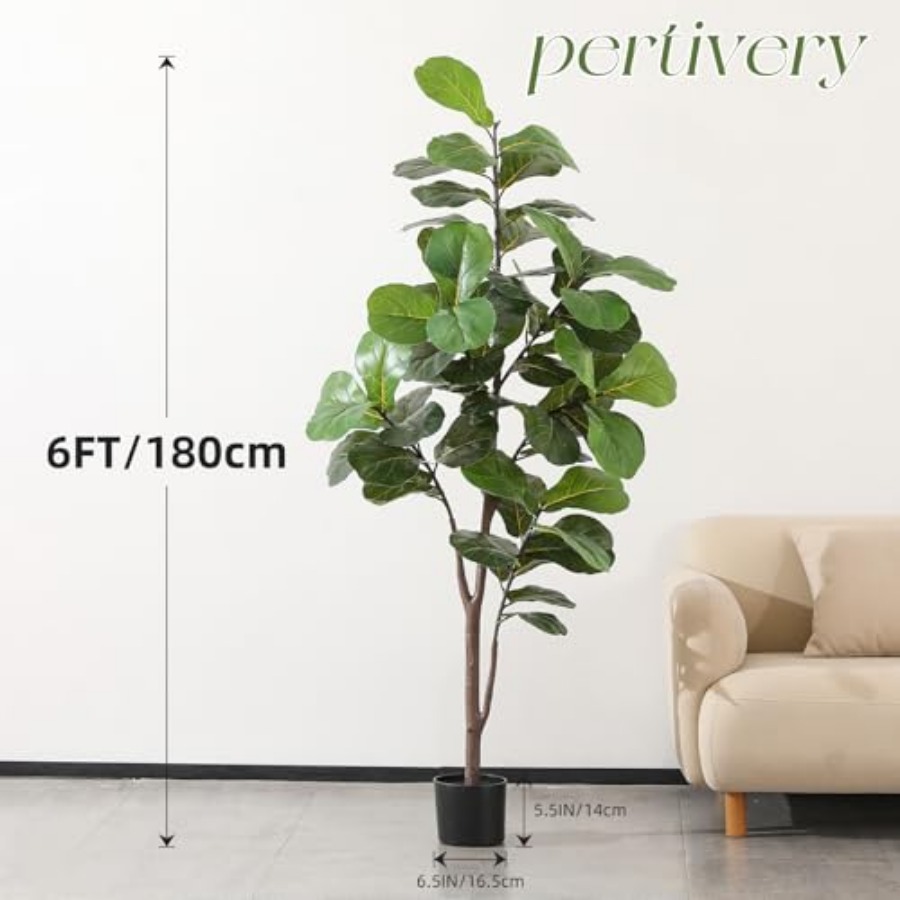 Artificial Fiddle Leaf Fig Tre - Ficus Lyrata Tree recensie en prijs