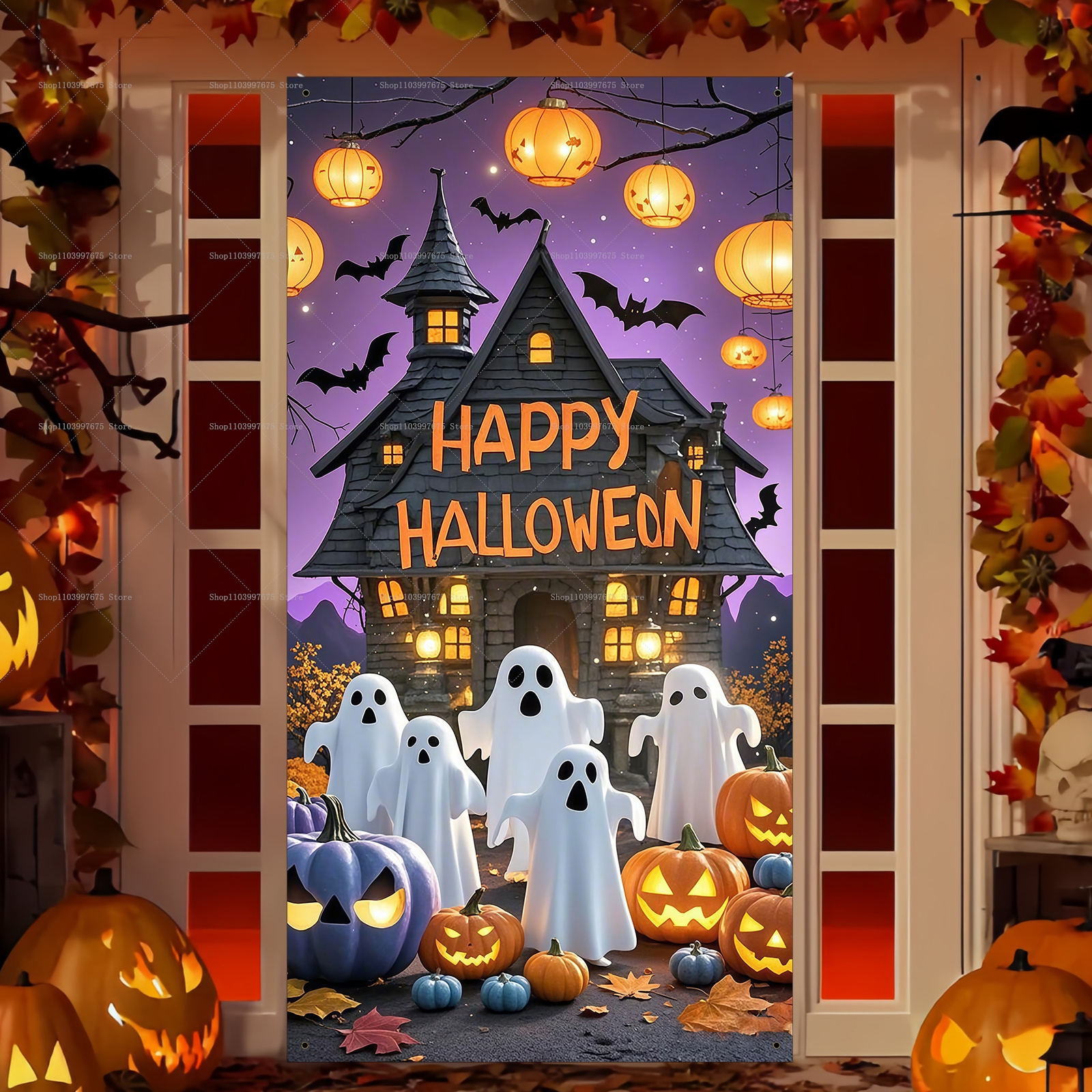 Happy Halloween Door Banner Ev - Spider Plant Hanging recensie en prijs