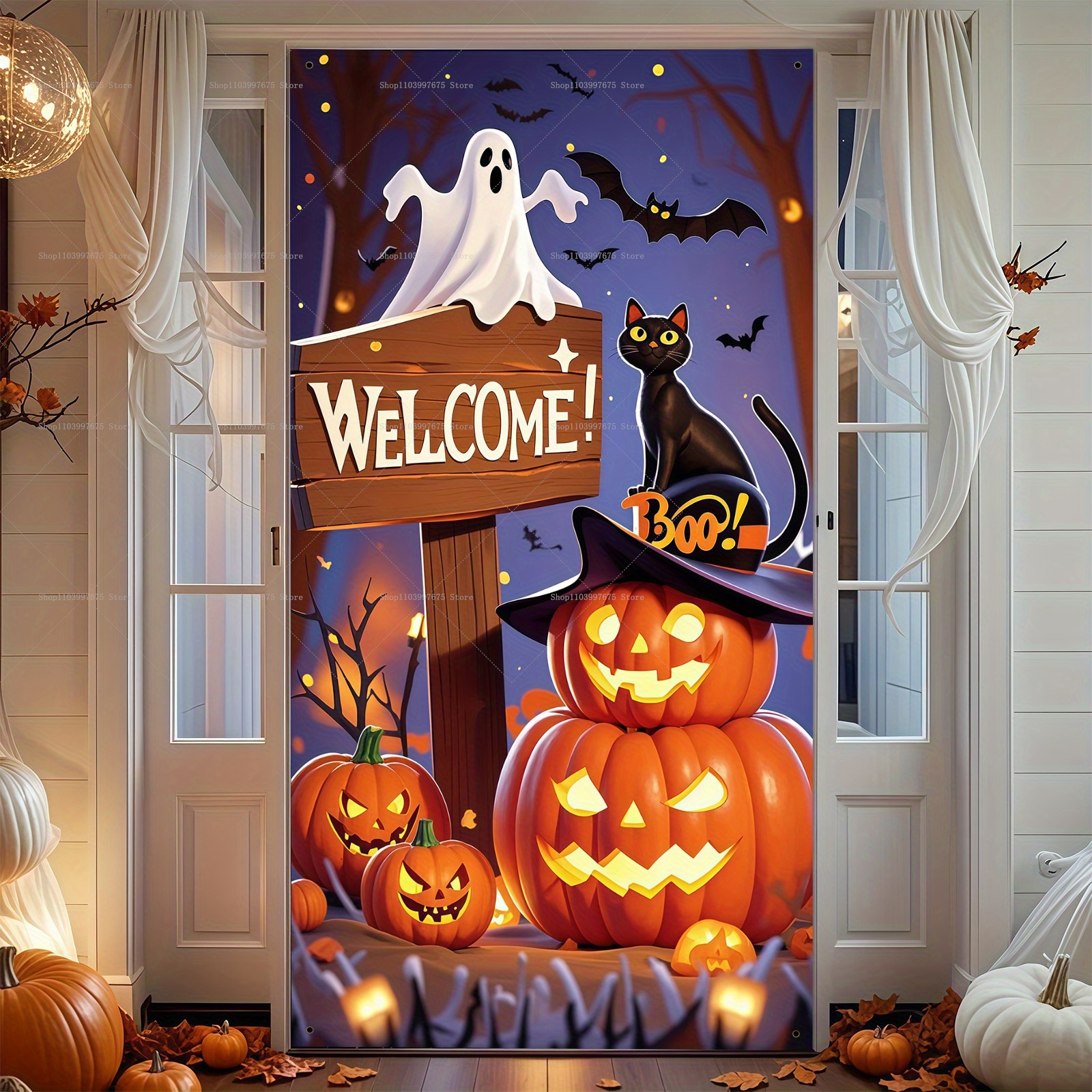 Happy Halloween Door Banner Ev - Spider Plant Hanging recensie en prijs