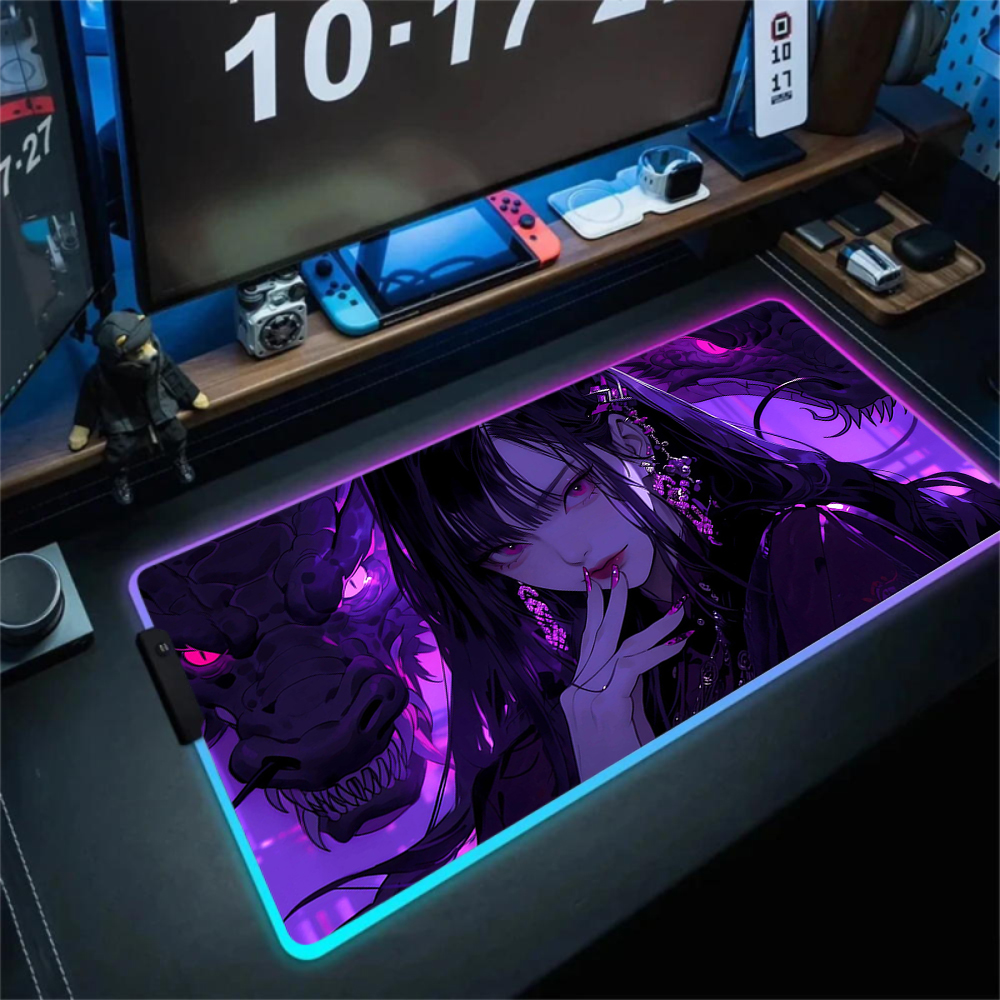 Anime Girl Mousepad Gaming Mou - Tradescantia Purple recensie en prijs