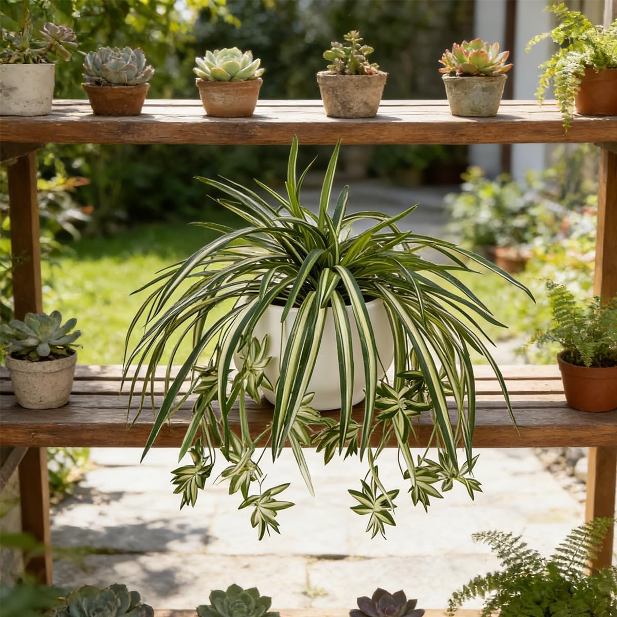 4PCS Artificial Hanging Spider - Spider Plant Hanging recensie en prijs