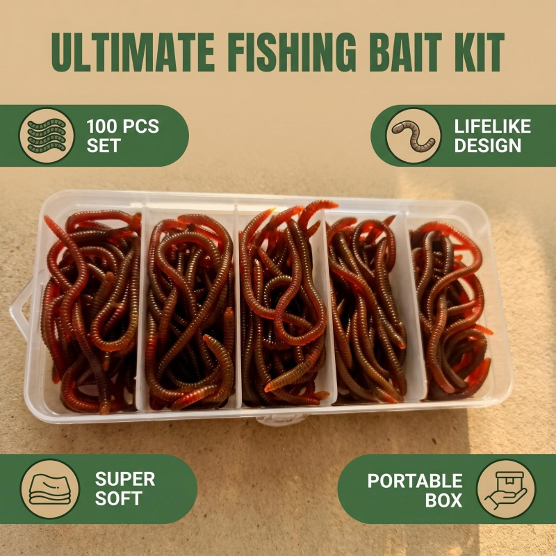 100pcs Soft Lure Bass Bream Bl - Aglaonema Red recensie en prijs