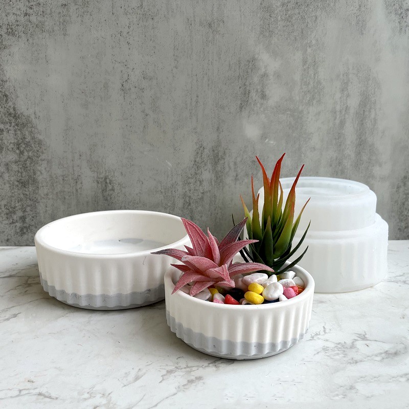 Stripe Flowerpot Silicone Mold - Echeveria Succulent recensie en prijs