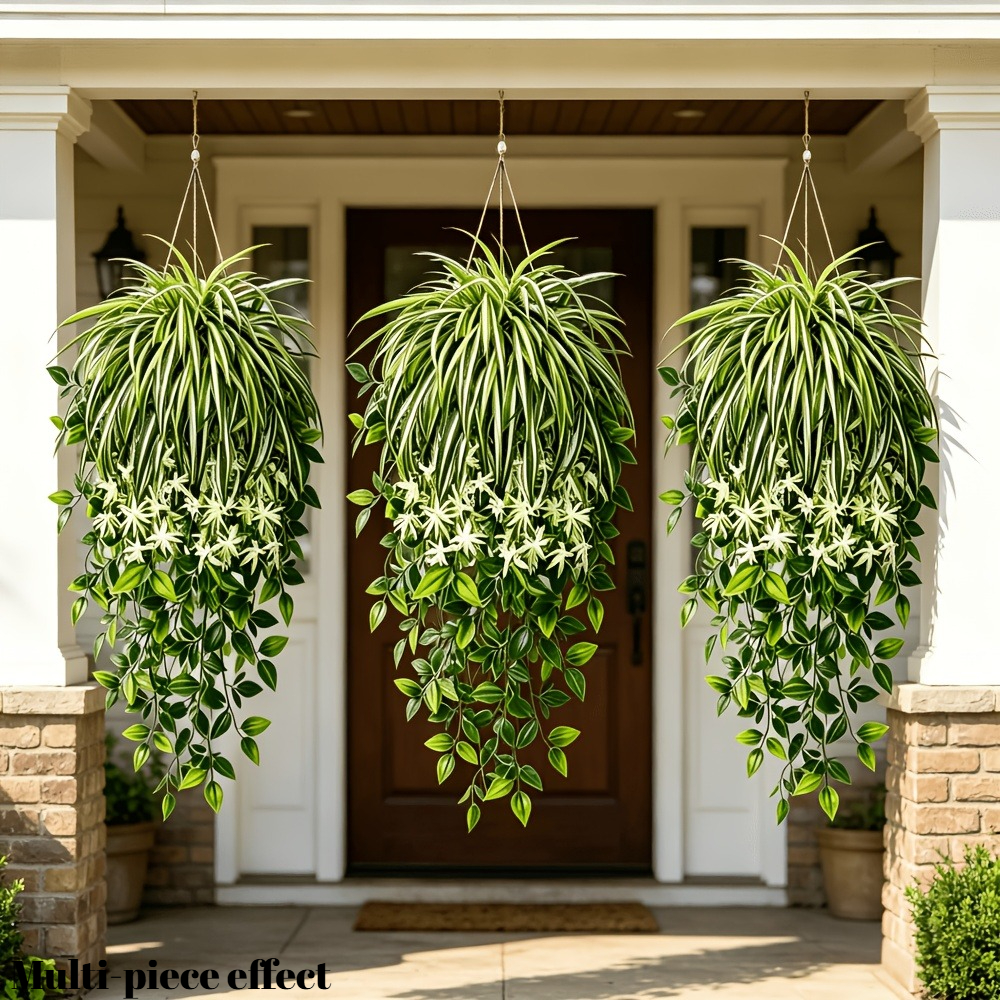 4pc Faux Spider Plant Hanging  - Spider Plant Hanging recensie en prijs