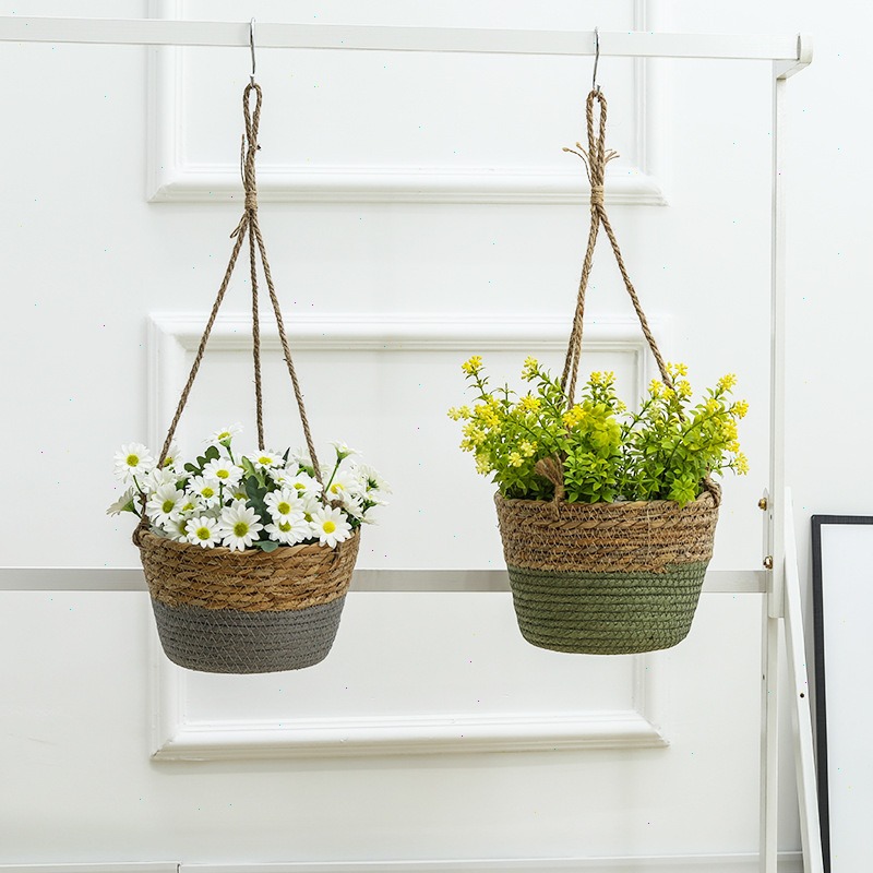 Straw Hanging Basket Flower Po - Spider Plant Hanging recensie en prijs