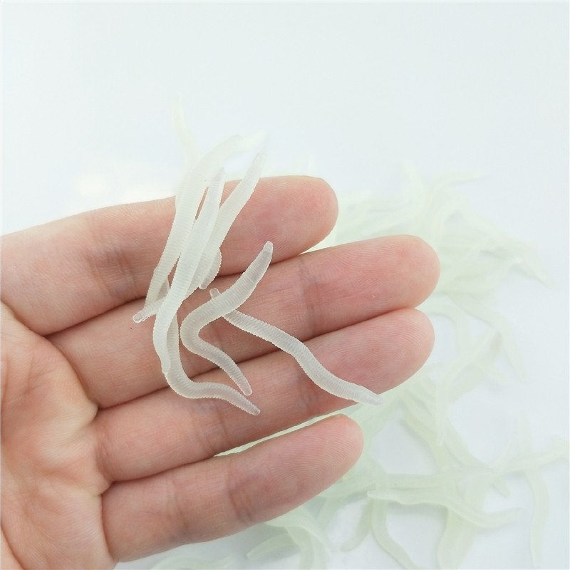 60pcs 4cm Fishing Silicone Lum - Aglaonema Red recensie en prijs
