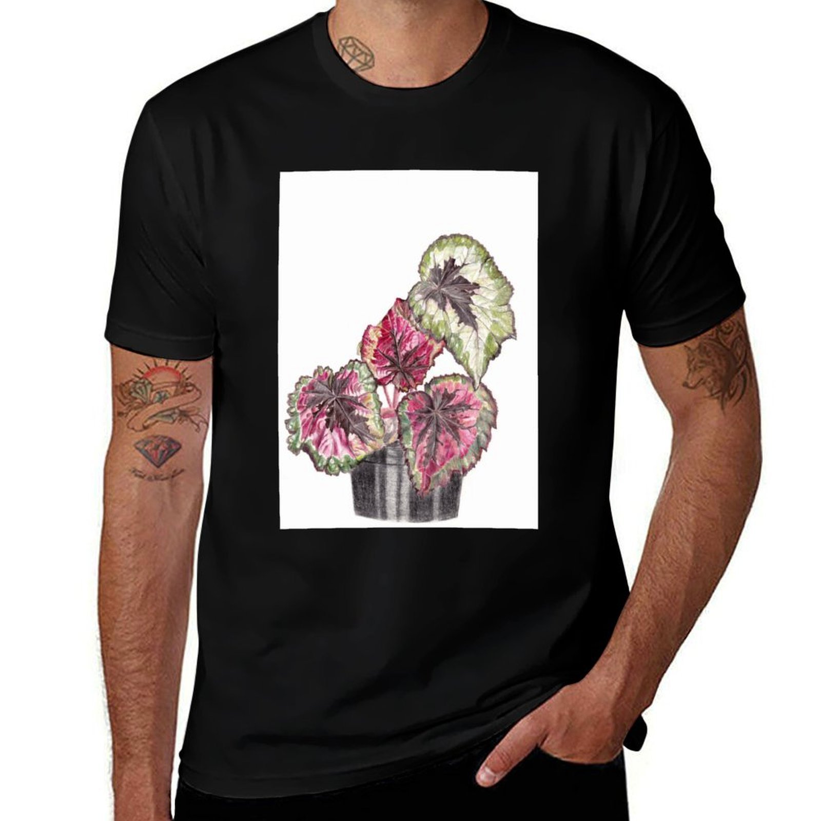 Begonia Rex T-Shirt Simple Gra - Begonia Rex recensie en prijs